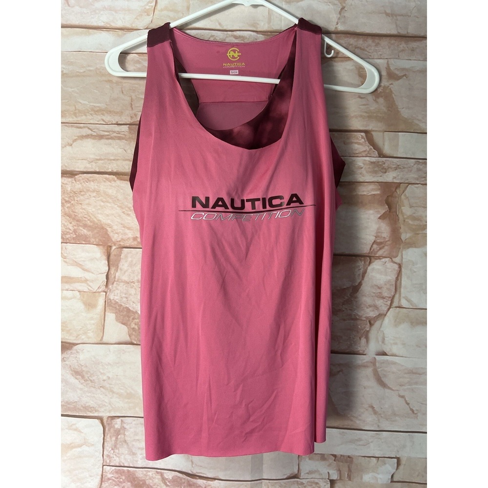 Nautica Competition Sport Bra Athletic Top Pink‎  sz small